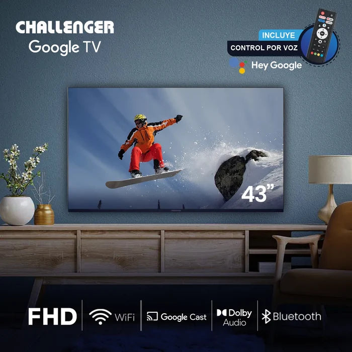 TV CHALLENGER 43" LED 43KG90 BT GOOGLE T2