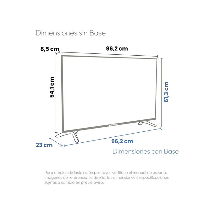 TV CHALLENGER 43" LED 43KG90 BT GOOGLE T2