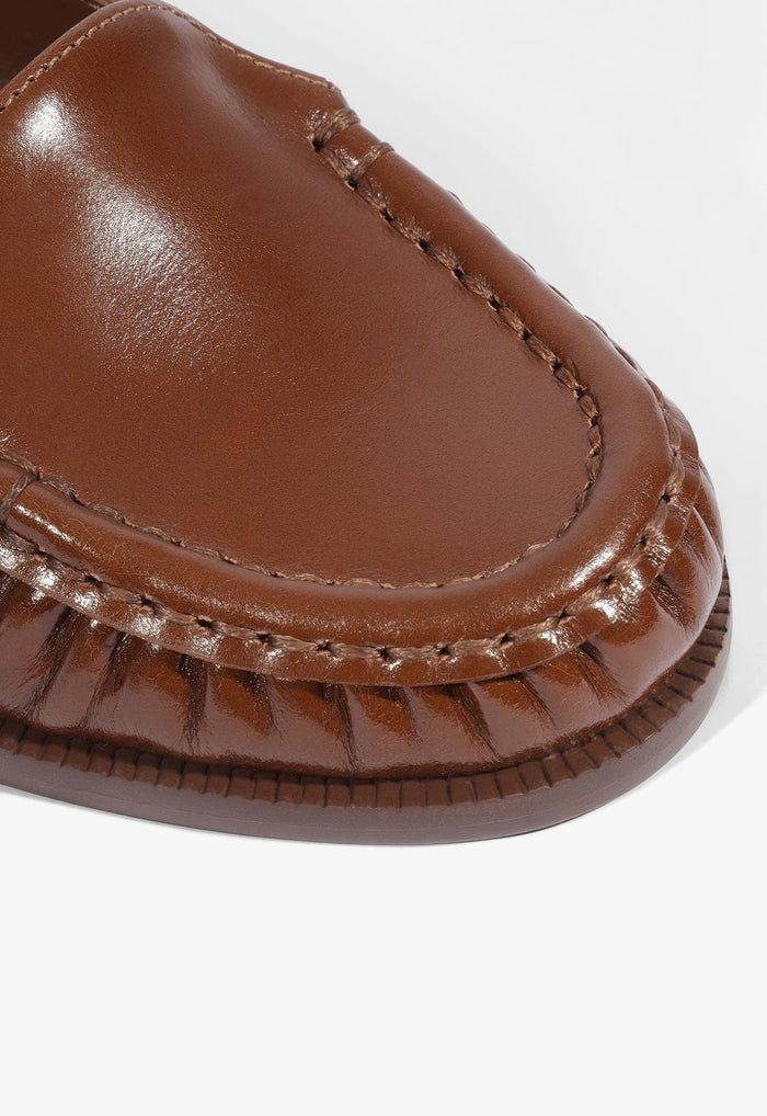 Tyla Buckle Leather Mary Jane Flat - Schutz Shoes