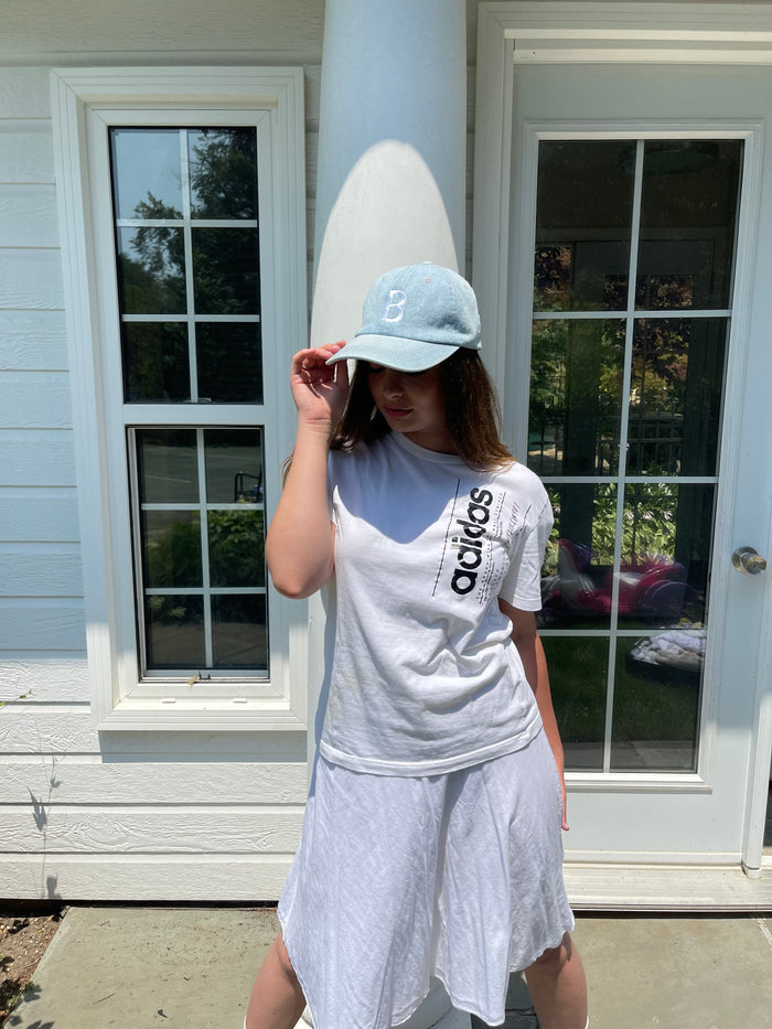 Varsity Denim “B” Cap