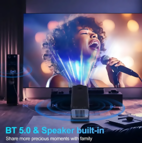 VIDEO BEAM PROYECTOR HY320 WIFI BLUETOOTH TELON 84 PULGADAS