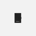A Sherpani Vienna Carbon Black Anti-theft Passport Wallet, front view against white background. #color_carbon-black