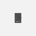 A Sherpani Vienna Granite Anti-theft Passport Wallet, front view against white background. #color_granite-grey