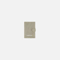 A Sherpani Vienna Straw Beige Anti-theft Passport Wallet, front view against white background. #color_straw-beige