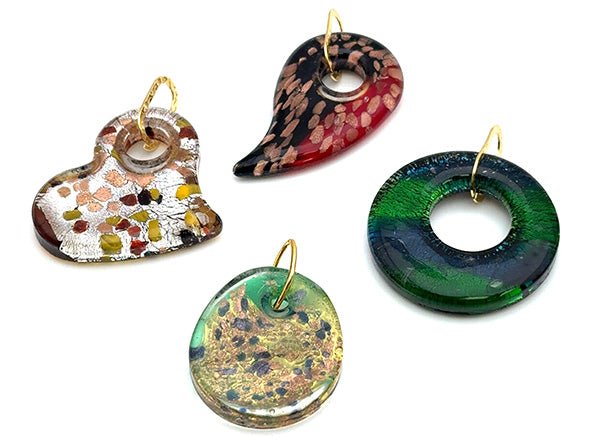 Vintage | XL Glass Assorted Shape Pendants | LINK, design your own