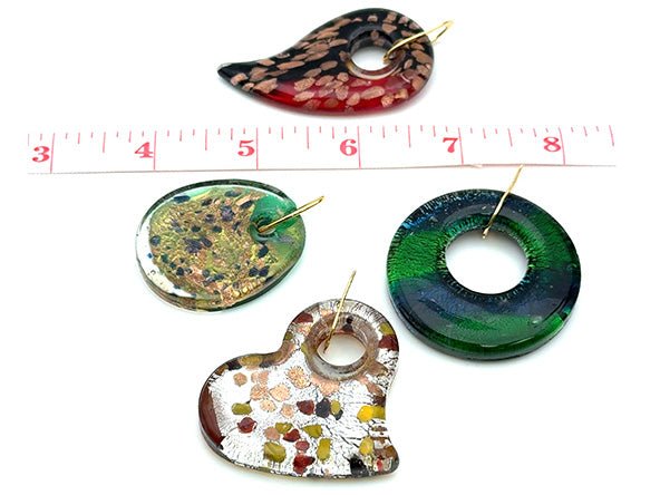 Vintage | XL Glass Assorted Shape Pendants | LINK, design your own