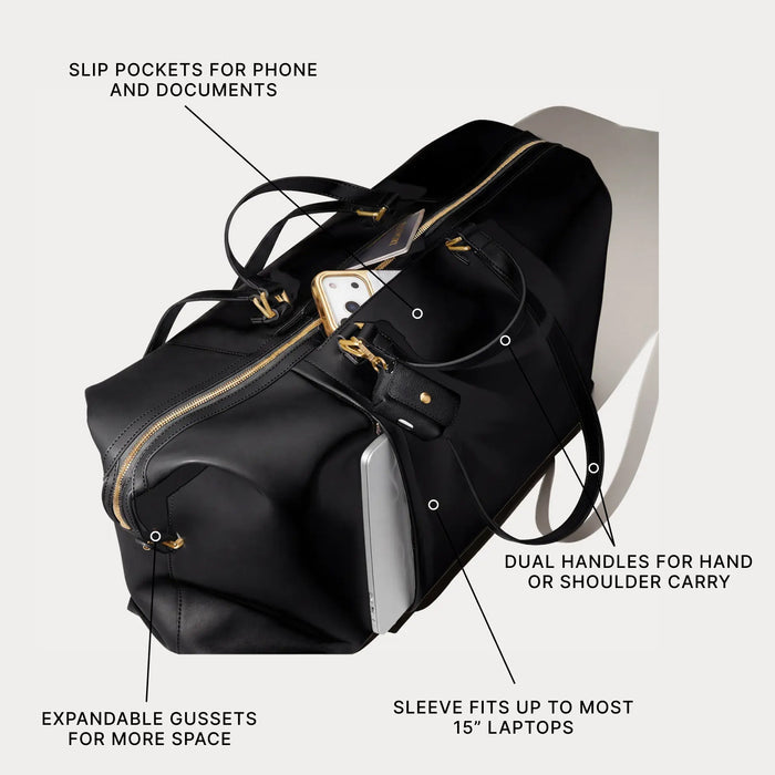 Weekender Bag - Black/Gold