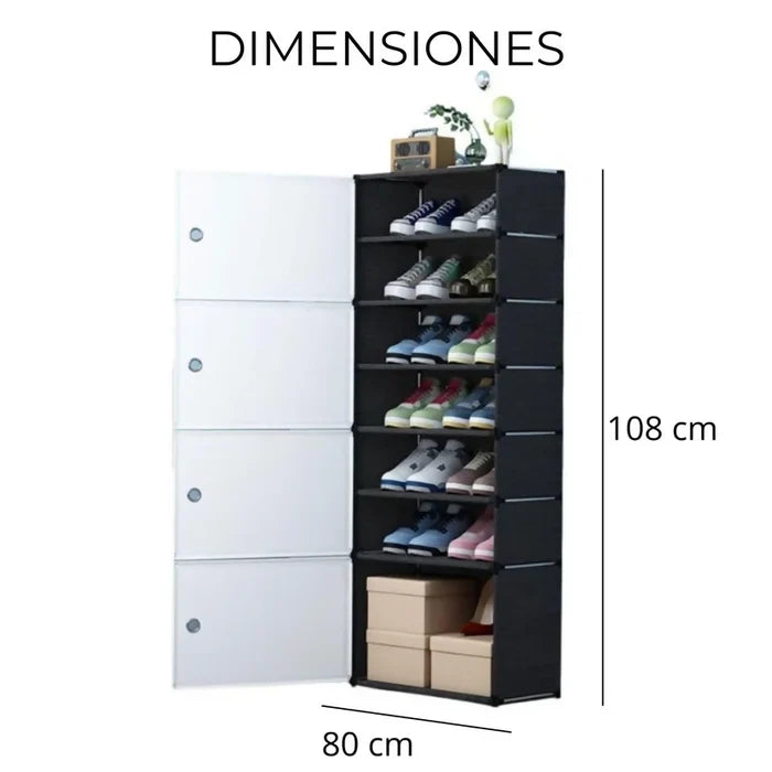ZAPATERO DE TELA 4 PUERTAS