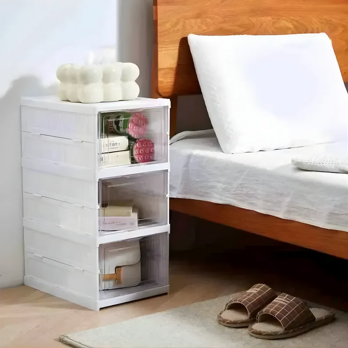 ZAPATERO ORGANIZADOR PLEGABLE ARMARIO 6 NIVELES TRANSPARENTE